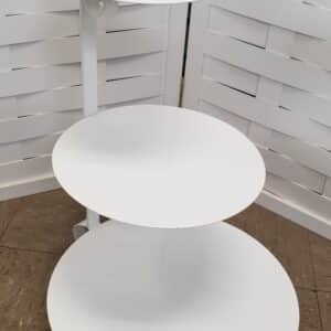 CAKE STAND, 3 TIER, WHITE