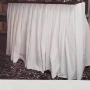 BAR, PORTABLE SYSTEM SKIRTING (WHITE)