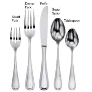 SILVERWARE, KNIFE, DINNER (PEARL PATTERN)