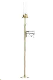 CANDLEABRA, AISLE SINGLE BRASS CLAMP