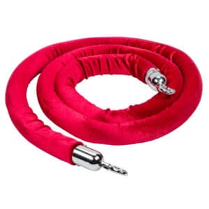 AISLE STANCHION, RED VELVET ROPE 8 FT