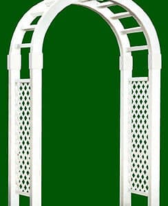 ARCH, WHITE PLASTIC GARDEN (HEAVY)