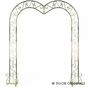 ARCH, BRASS HEART-SHAPED
