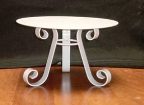 CAKE STAND 12", WHITE