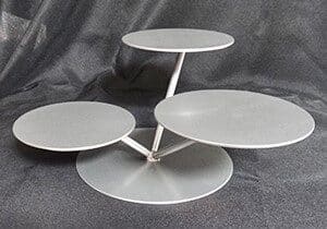 CAKE STAND, SILVER