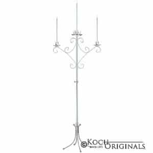 CANDLEABRA, 3 STEM CHROME