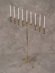 CANDLEABRA, 7 STEM BRASS