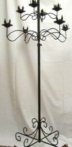 CANDLEABRA, BLACK 9 STEM