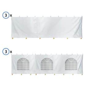 CANOPY, SIDEWALL SOLID OR WINDOW (PER FOOT)