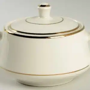 CHINA, SUGAR BOWL W/ LID