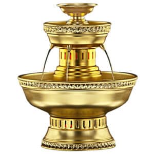 FOUNTAIN, 3 GAL. GOLD ALUMINUM