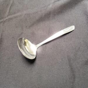 SILVERWARE, GRAVY LADLE, SS.