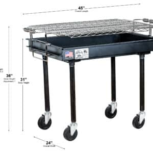 GRILL, BARBEQUE 2'x3' (CHARCOAL)