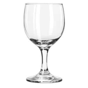 GLASS, WINE RED 8OZ.