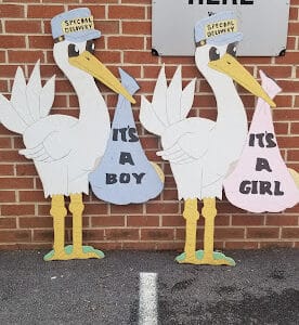 BABY STORK SIGN, BOY OR GIRL