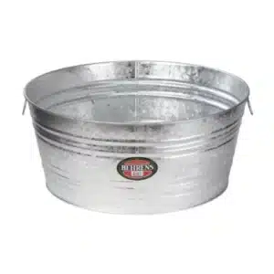 TUB, METAL 22"D X 11"H