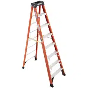 LADDER, 8' STEP FIBERGLASS